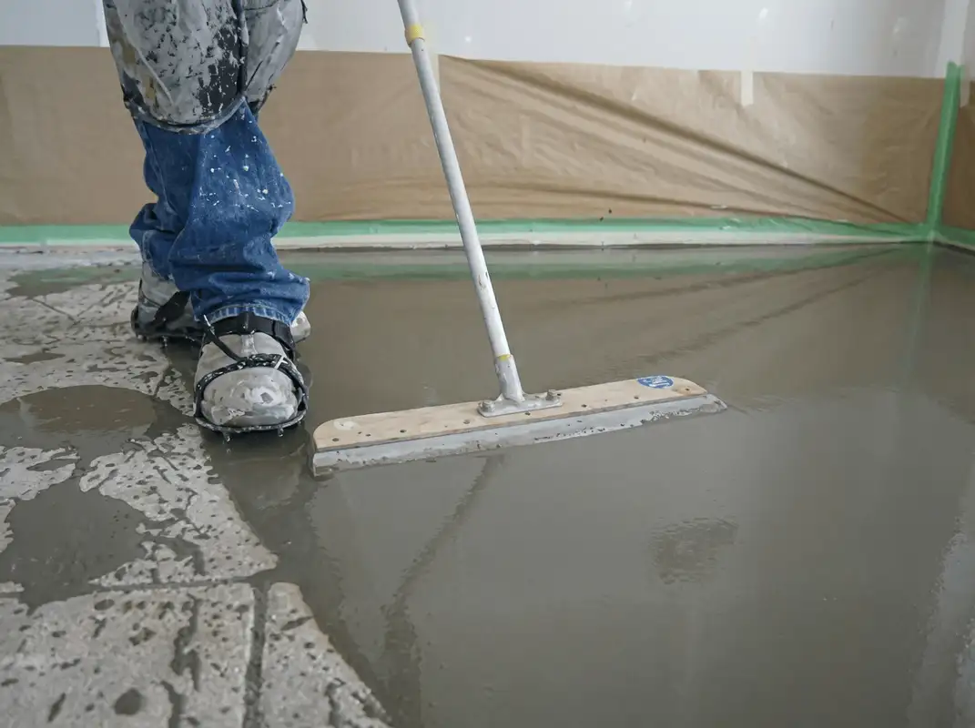Uneven floor being professionally repaired in Savannah, GA